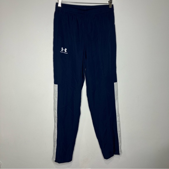 Under Armour navy blue track pants loose fit women’s size medium activewear - Picture 1 of 6